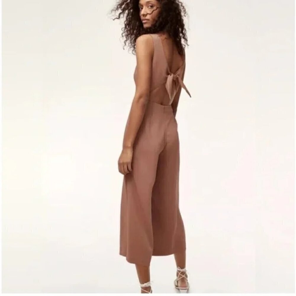 Aritzia Wilfred Ecoulement Jumpsuit in Nutmeg